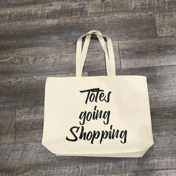 “Totes going Shopping” Canvas Tote Bag- New with Tags - Picture 16 of 16